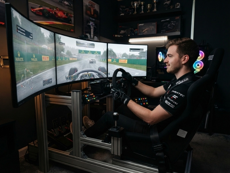 SimRacing Sitzposition: So stellst du dein Setup optimal ein