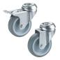 Preview: Caster Wheels silver (set of 4)