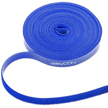 10m Klettband 10mm breit - blau