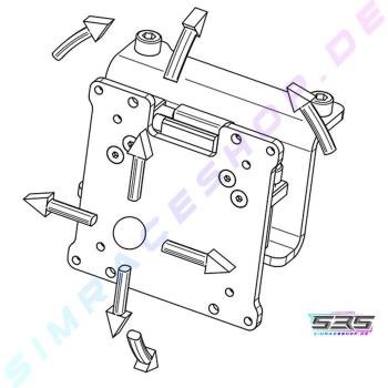 Sim-Lab Vario Vesa Adapter kit (3 Stück)