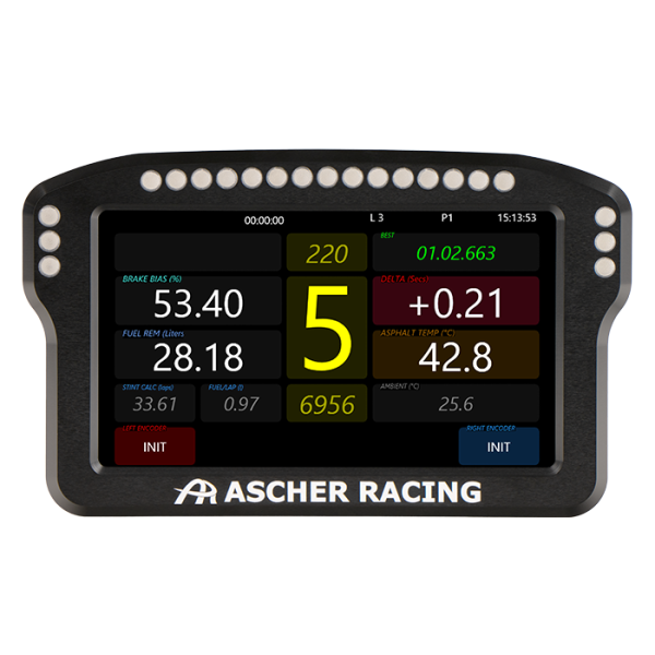 Ascher Racing Dashboard 5 Inch