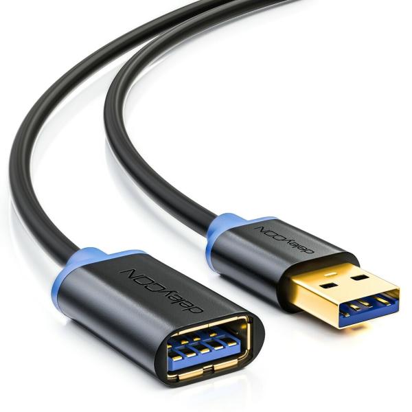 USB 3.0 Verlängerungskabel schwarz
