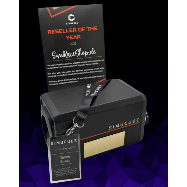 SimRaceShop.de ist Simucube Reseller of the Year 2026 - Simucube Reseller of the Year 2026 | SimRaceShop.de ausgezeichnet