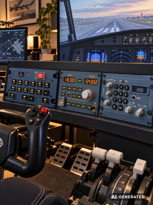 Flugsimulator Zubehör ist in Setup verbaut