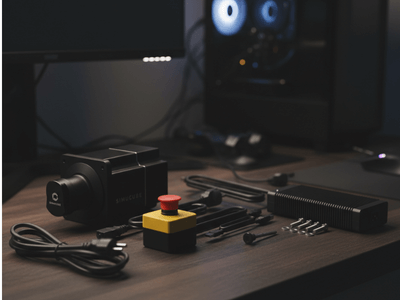 Simucube Wheelbase auf Tisch