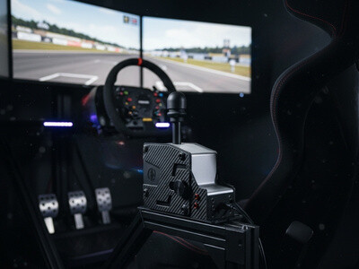 SimRace Shifter in einem Set Up