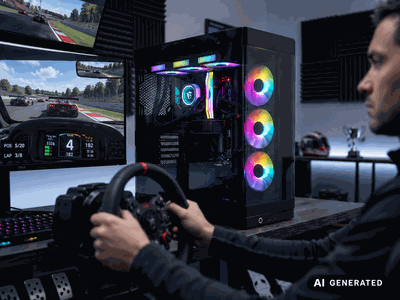 SimRacing PC wird von Mann benutzt