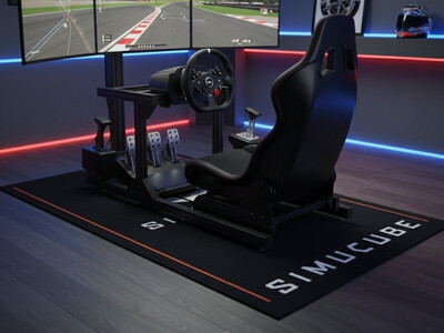 SimRacing Teppich von Marke in Gaming Raum