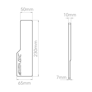 Simagic Long Throttle Pedal Plate