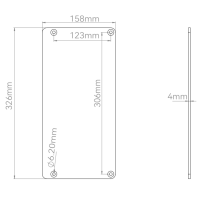 Simagic P2000 Heel Riser Plate