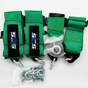 SRS 4 Punkt Gurt mit Schnellverschluss Grün