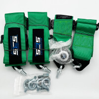 SRS 4 Punkt Gurt mit Schnellverschluss Grün