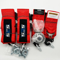 SRS 4 Punkt Gurt mit Schnellverschluss Rot