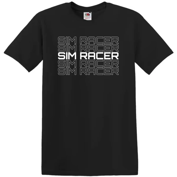 SRS SimRacing T-Shirt SIM RACER schwarz XL
