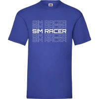 SRS SimRacing T-Shirt SIM RACER blau XL