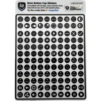 Lovely Sim Racing 8mm Button Cap Stickers