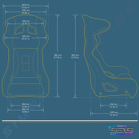 SRS Dynamic Rennsitz 3D Mesh blau