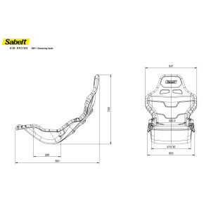 Sabelt SRP-1 Schalensitz Deep Black