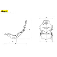 Sabelt SRP-1 Schalensitz Deep Black