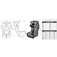 Sabelt GT Pad XL Schalensitz Red