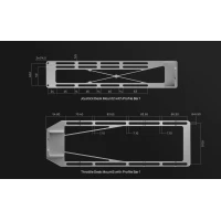 WINWING Throttle Desk Mount 5 mit Profilstange