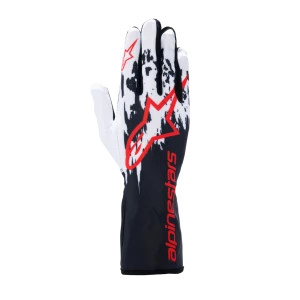 Alpinestars TECH-1 K V3 Schwarz Weiß Rot Handschuhe