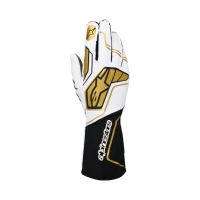 Alpinestars TECH-1 KX V4 White Black Gold Gloves L