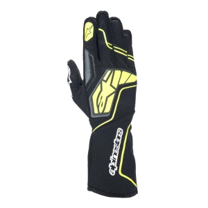 Alpinestars TECH-1 KX V4 Black Fluorescent Yellow Gloves