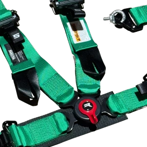 SRS 4-Point Harness with Quick Release Green