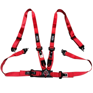 SRS 4 Punkt Gurt mit Schnellverschluss Rot
