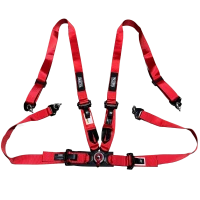 SRS 4 Punkt Gurt mit Schnellverschluss Rot