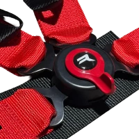 SRS 4 Punkt Gurt mit Schnellverschluss Rot