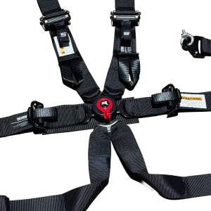 SRS 6 Punkt Gurt mit Schnellverschluss Schwarz