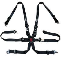 SRS 6 Punkt Gurt mit Schnellverschluss Schwarz