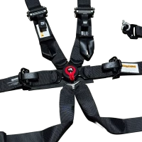 SRS 6 Punkt Gurt mit Schnellverschluss Schwarz