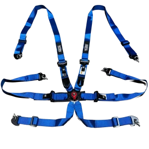SRS 6 Punkt Gurt mit Schnellverschluss Blau