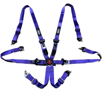 SRS 6-Point Harness with Quick Release Purple
