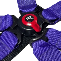 SRS 6-Point Harness with Quick Release Purple