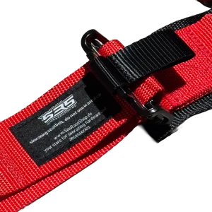 SRS 6-Point Harness with Quick Release Red