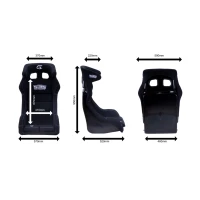 GRIDLOCK PRO ONE XXL Sim Racing Seat Blue and White