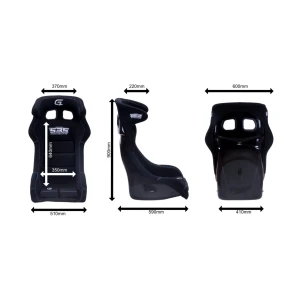 GRIDLOCK PRO ONE L Sim Racing Seat Blue and White