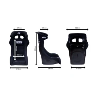 GRIDLOCK PRO ONE L Sim Racing Seat Blue and White