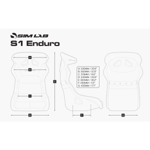 Sim-Lab S1 Enduro GT Bucket Seat Blue