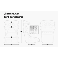 Sim-Lab S1 Enduro GT Schalensitz Schwarz