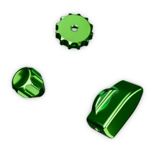 Ascher-Racing Knob Kit Pro Green
