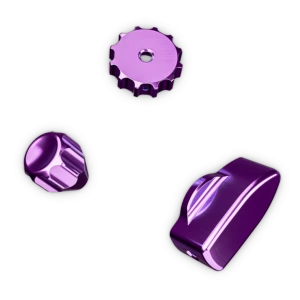 Ascher-Racing Knob Kit Pro purple
