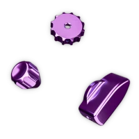 Ascher-Racing Knob Kit Pro purple